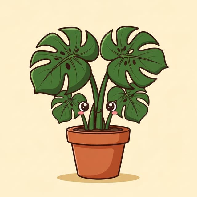 Monstera mascot